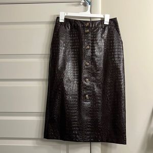 Rachel Comey for Target Faux Leather Skirt Size 6